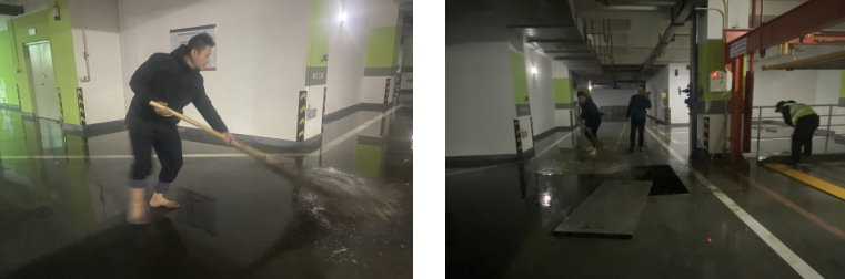 貼心服務(wù)一路隨行  于點(diǎn)滴小事見精神                  &mdash;&mdash;曲江源著及時清理漏水小記